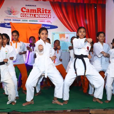 Karate Training at camritz Global School – Best CBSE School in boduppal Hyderabad